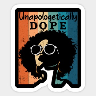 Black Girl Black History & Juneteenth African Heritage Women Sticker